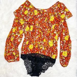 Intimately red Sienna Say It to Me bodysuit